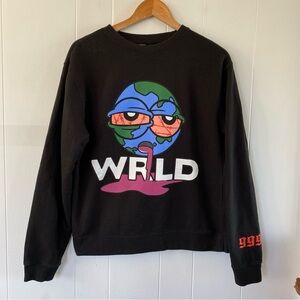 999 Club Unisex Adults Juice Wrld "Wasted" Crewneck Sweatshirt AS9 Black Earth